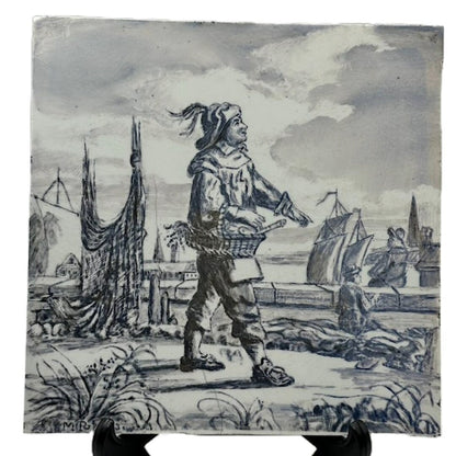 Beautiful Delft Blue Tile - A Timeless Piece of Dutch Art