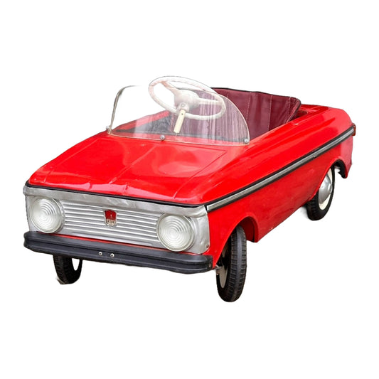 Moskvich Trapauto - Moskvich Pedalcar - 1984 - Unieke vondst - Barnfind - Mancave - Vaderdag Cadeau - Blikvanger - Autoliefhebber