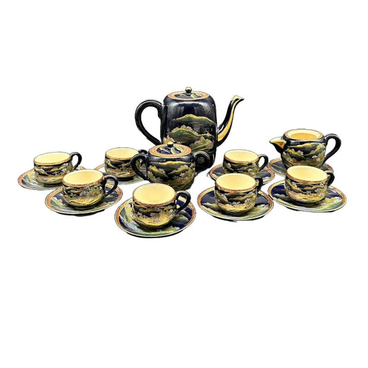 Enchanting 18-Piece Japanese Porcelain Dinnerware - A Teatime Full of Elegance!