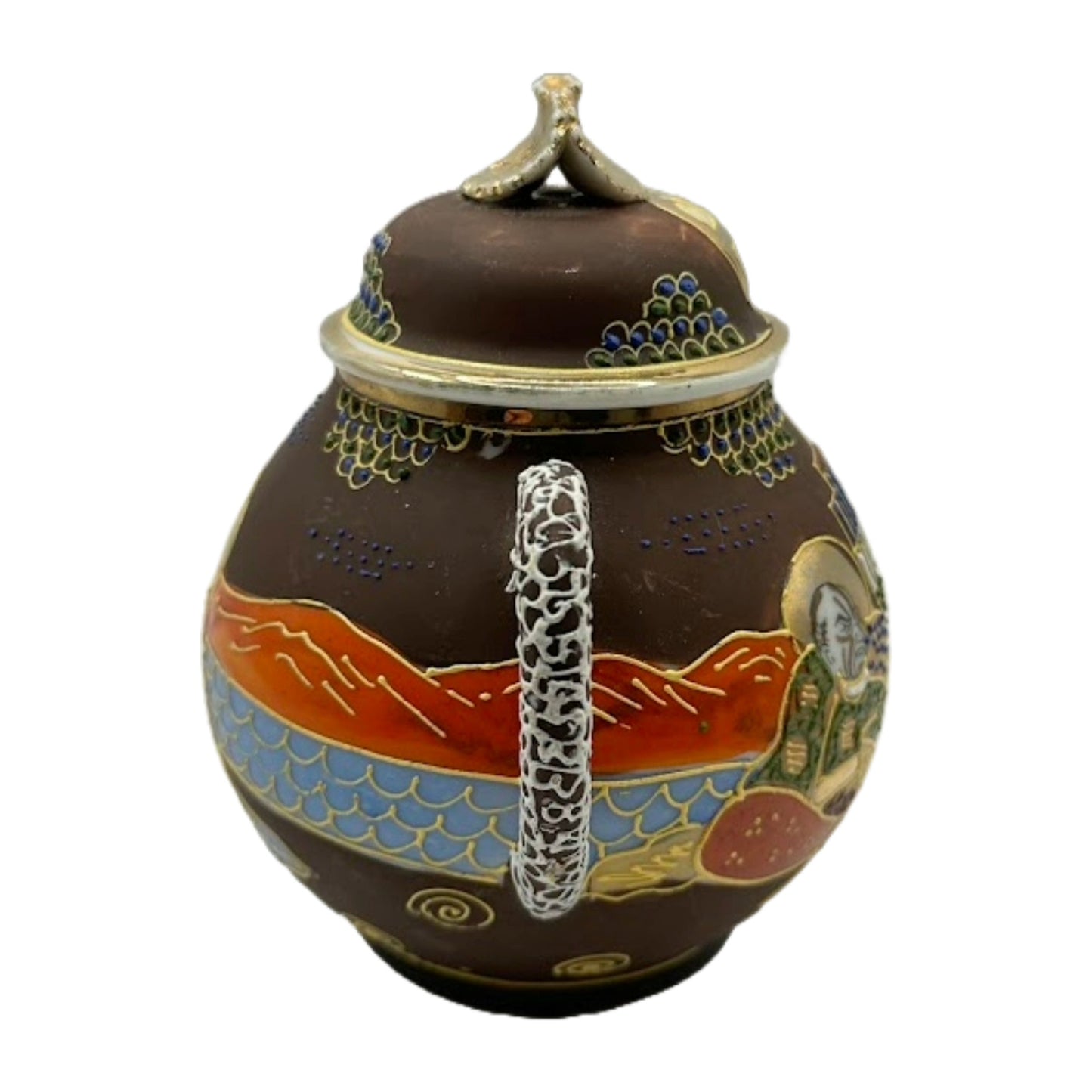 Beautifully Crafted Japanese (Satsuma) Milk Jug and Sugar Bowl Set – Hand-Painted Art from Japan