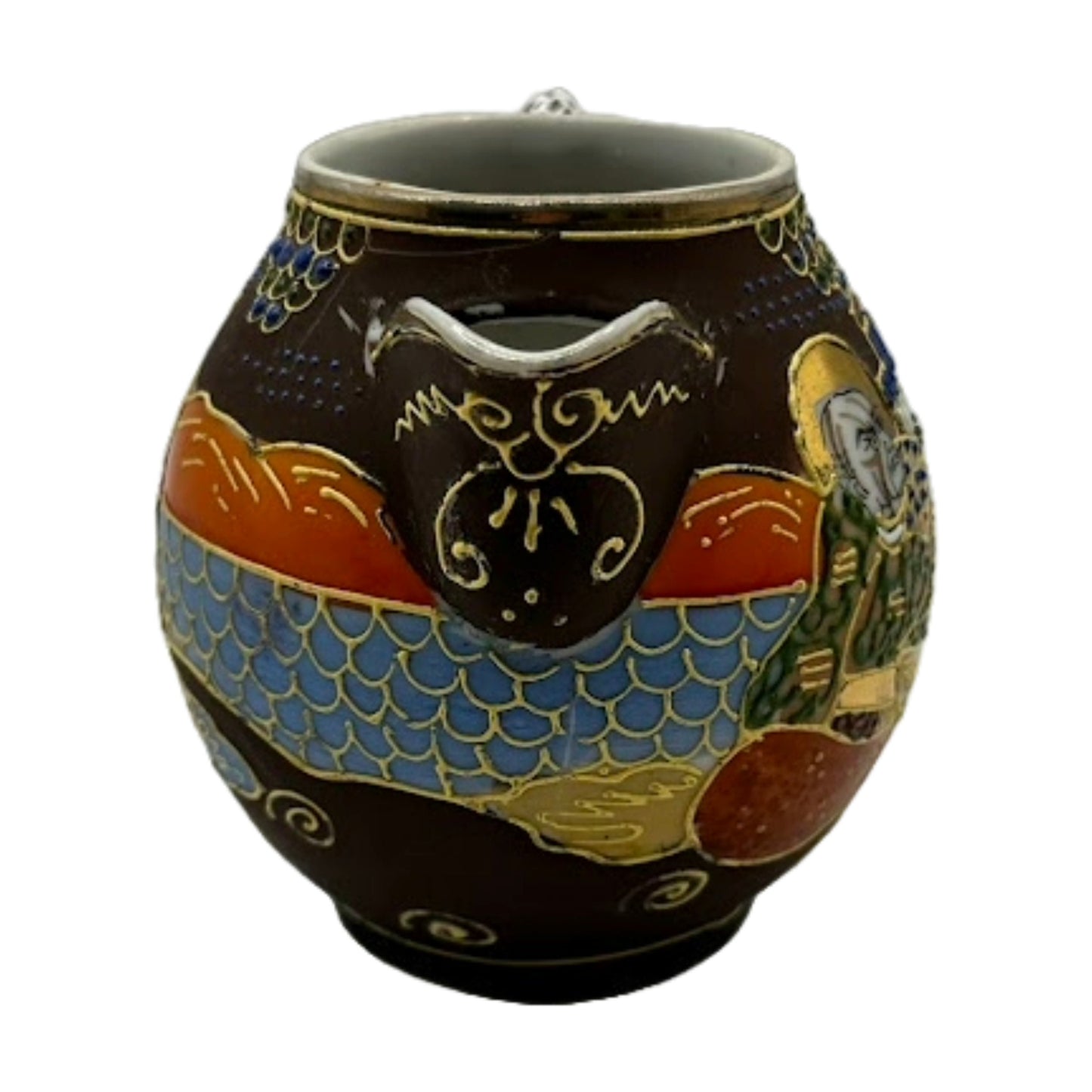 Beautifully Crafted Japanese (Satsuma) Milk Jug and Sugar Bowl Set – Hand-Painted Art from Japan