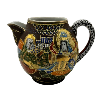 Beautifully Crafted Japanese (Satsuma) Milk Jug and Sugar Bowl Set – Hand-Painted Art from Japan