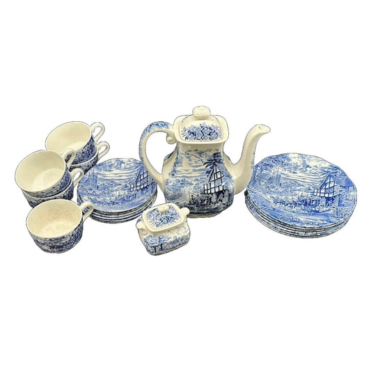 Enchanting Wedgwood Tunstall Dickens Coaching Days 13-piece Dinnerware Set
