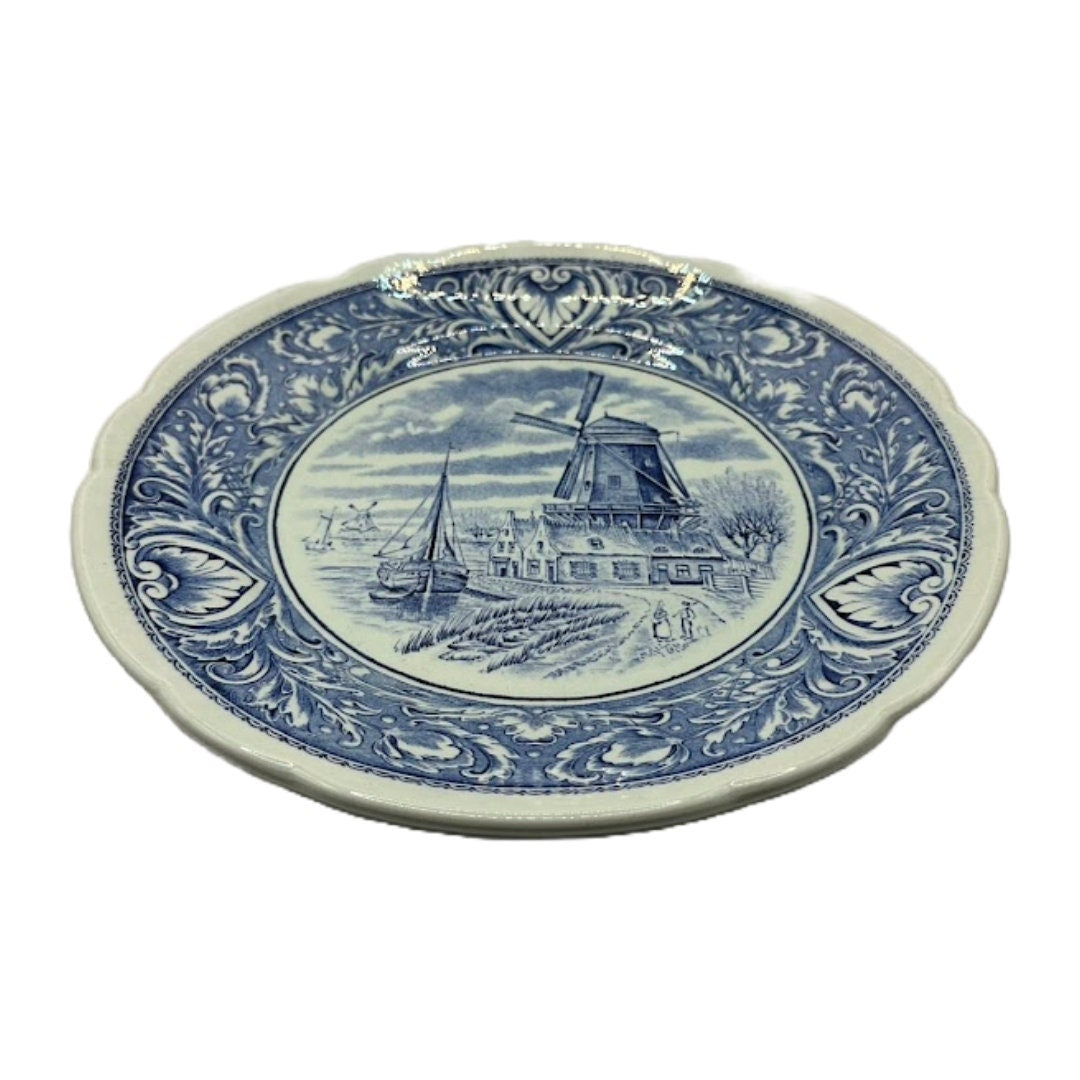 Prachtig Delfts Blauw Wandbord van Royal Boch - Jaren '50 Vintage