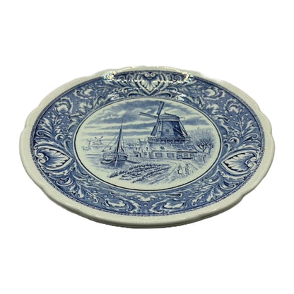 Prachtig Delfts Blauw Wandbord van Royal Boch - Jaren '50 Vintage