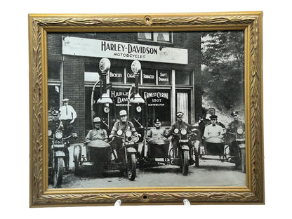 Original 1930s Photograph - Harley Davidson - Americana - Vintage - Antiek - Mancave - Gratis Verzending