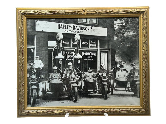 Original 1930s Photograph - Harley Davidson - Americana - Vintage - Antiek - Mancave - Gratis Verzending