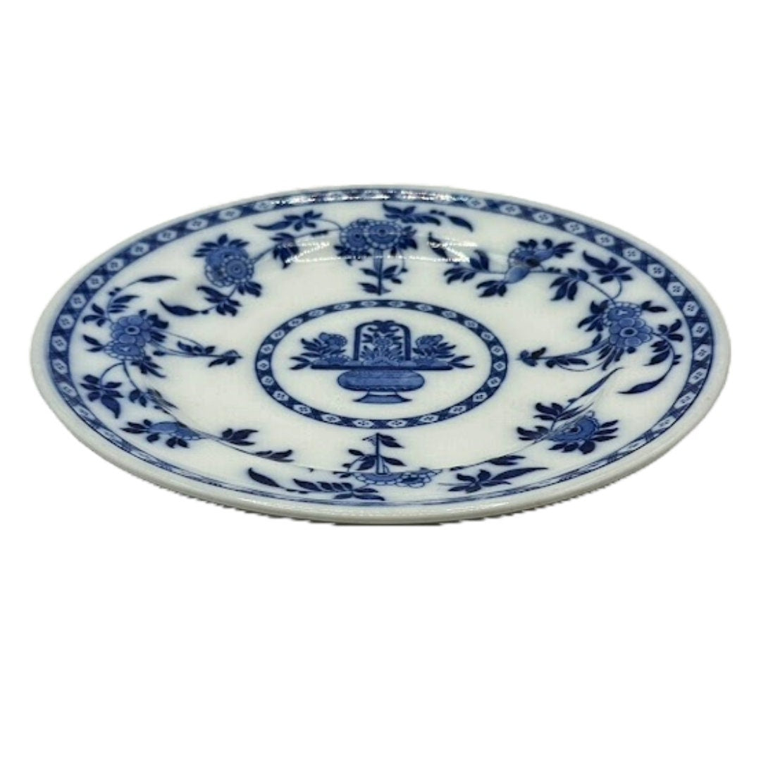 Vintage Delftsblauw Stijl Bord - Minton Delft Flow, 1912