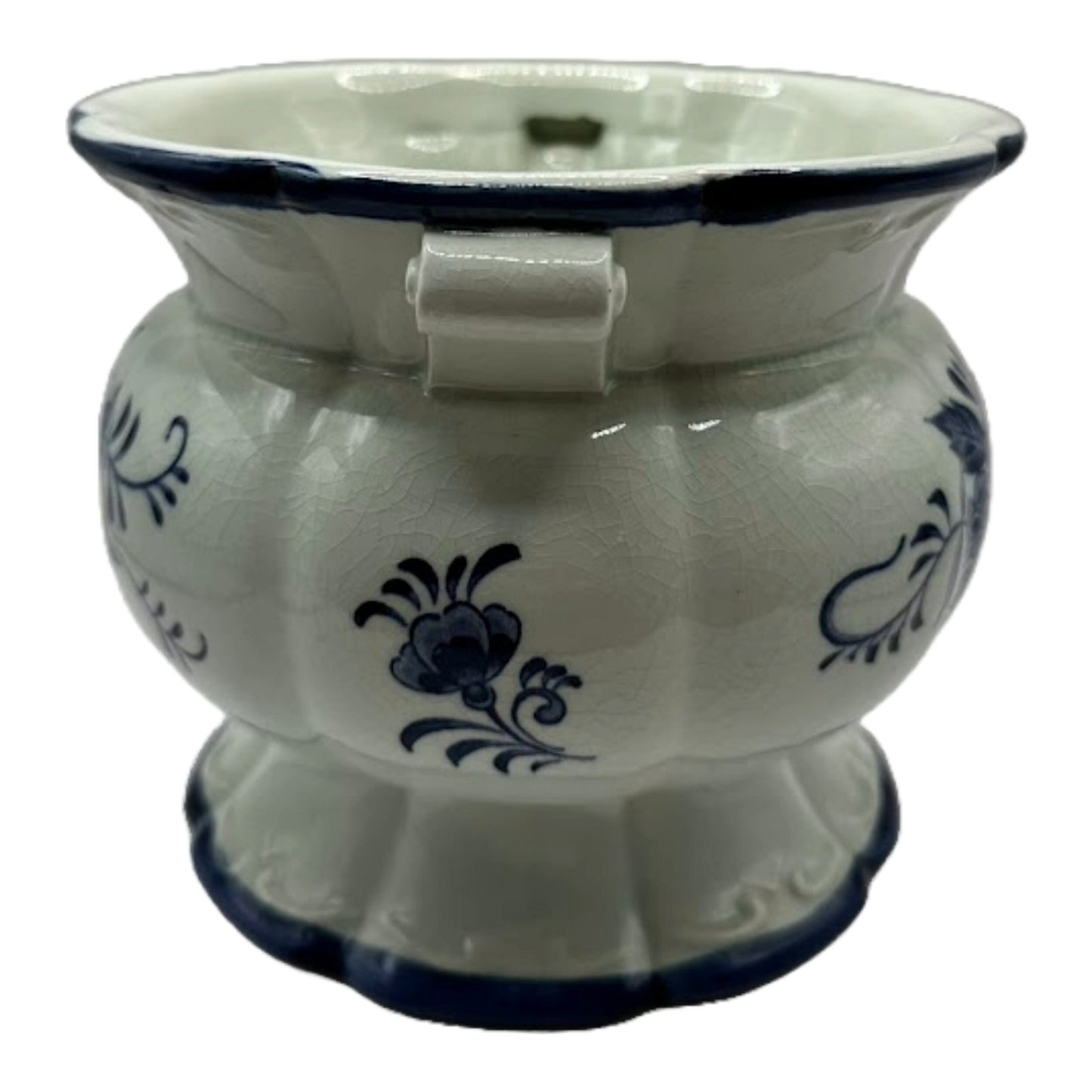Beautiful Delft Blue Vase – Timeless Beauty with Crackle