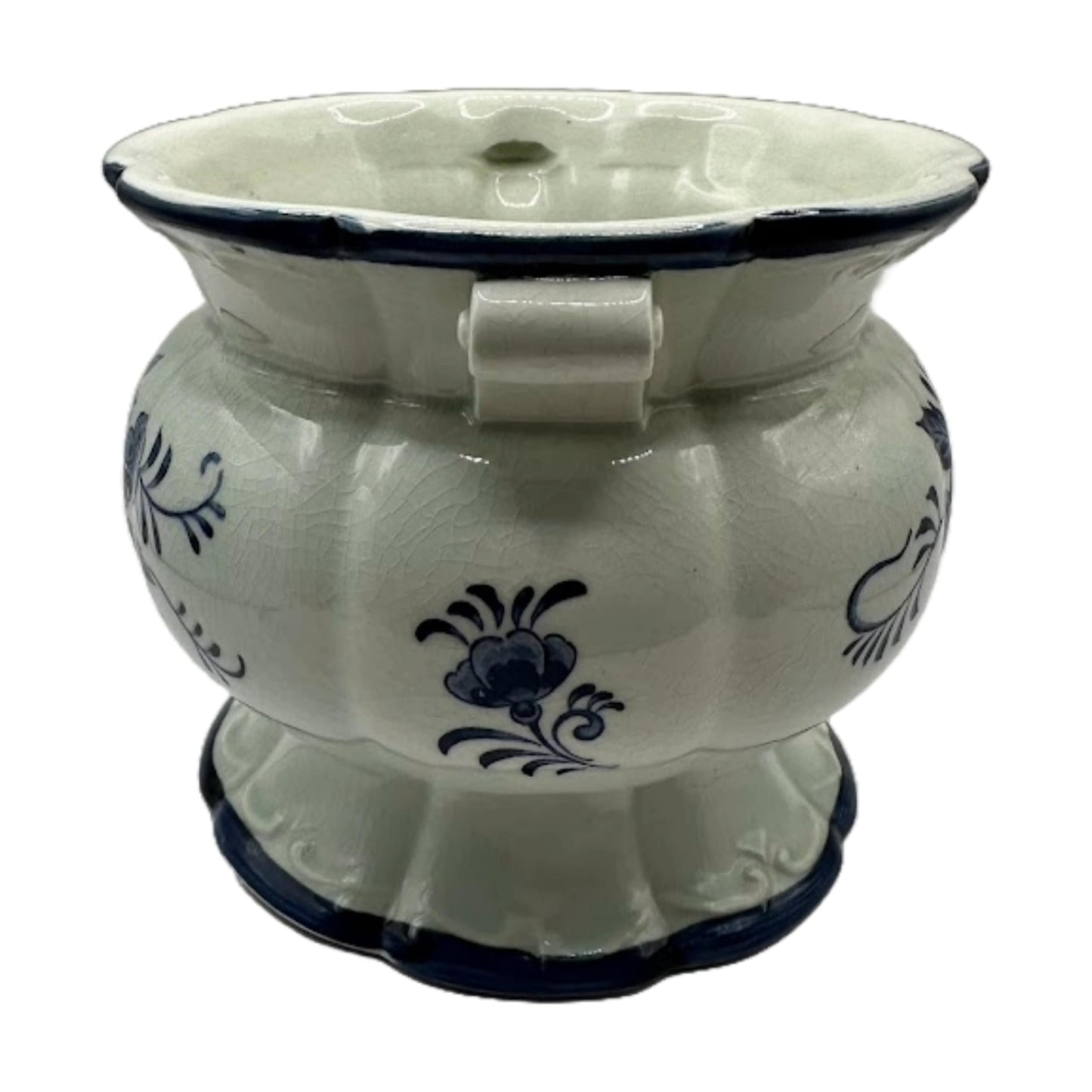 Beautiful Delft Blue Vase – Timeless Beauty with Crackle