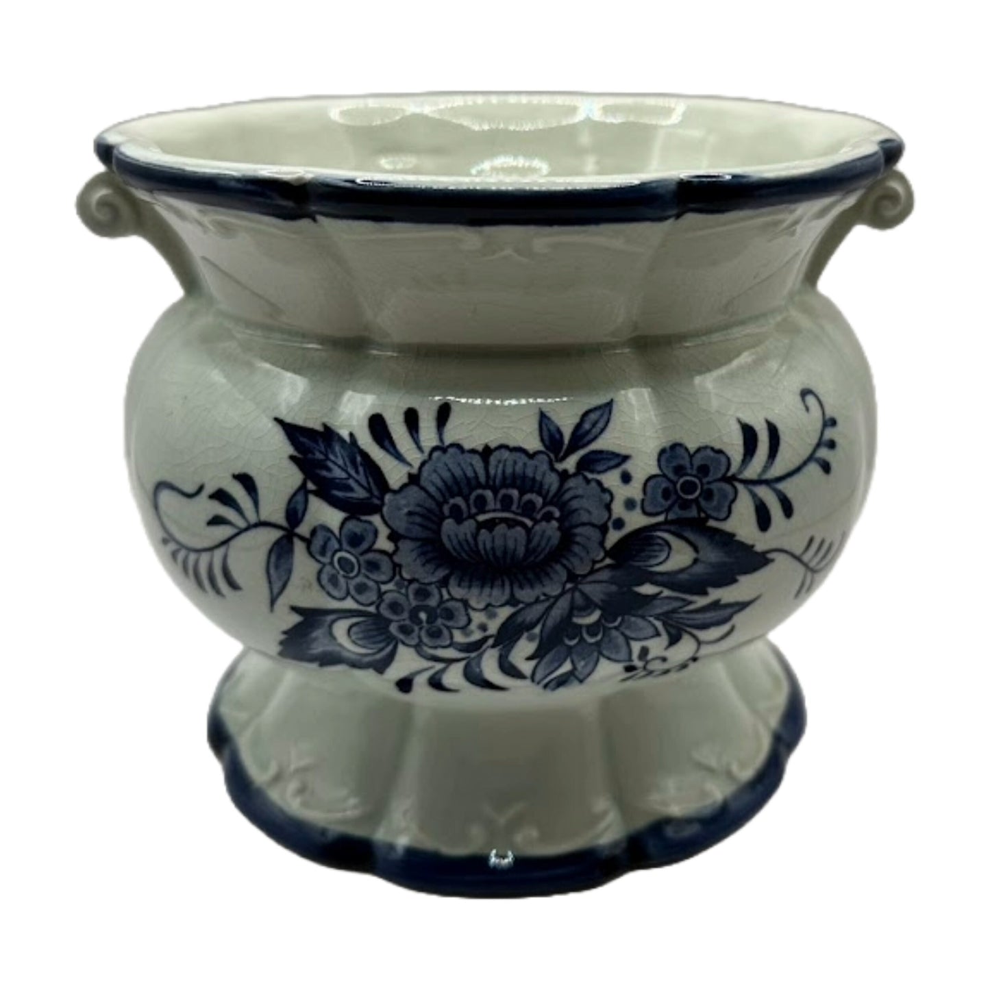 Beautiful Delft Blue Vase – Timeless Beauty with Crackle