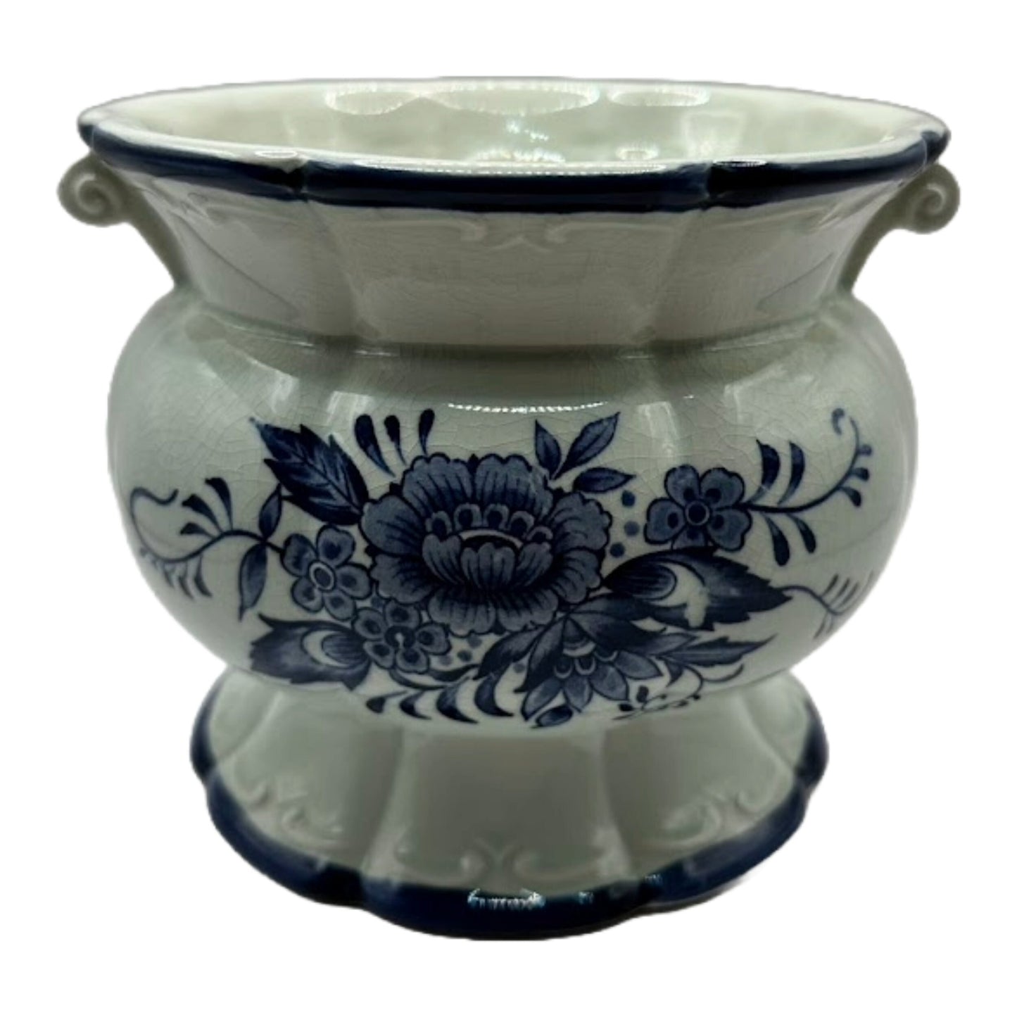 Beautiful Delft Blue Vase – Timeless Beauty with Crackle