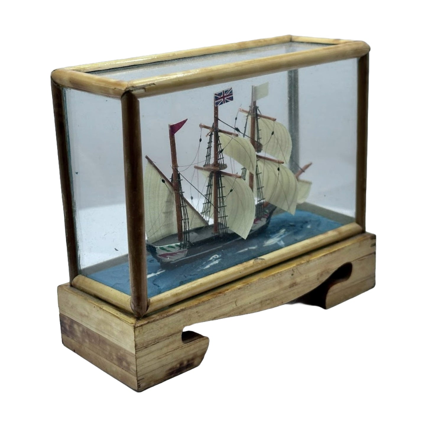Fantastisch model van een Engels oorlogsschip - Uniek - Vintage - Antiek - Gratis Verzendig - Verzamelaarsobject