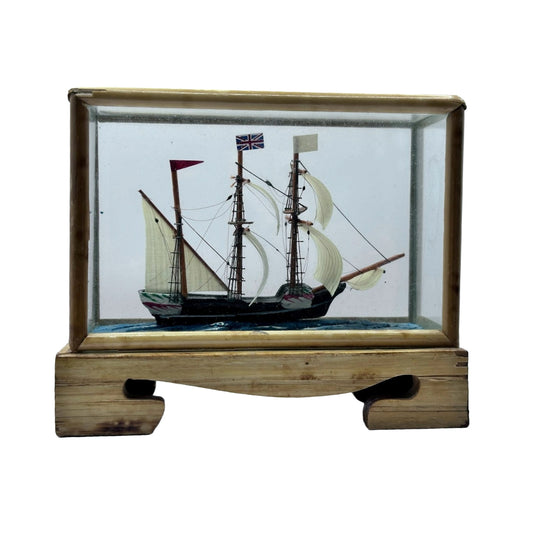 Fantastisch model van een Engels oorlogsschip - Uniek - Vintage - Antiek - Gratis Verzendig - Verzamelaarsobject