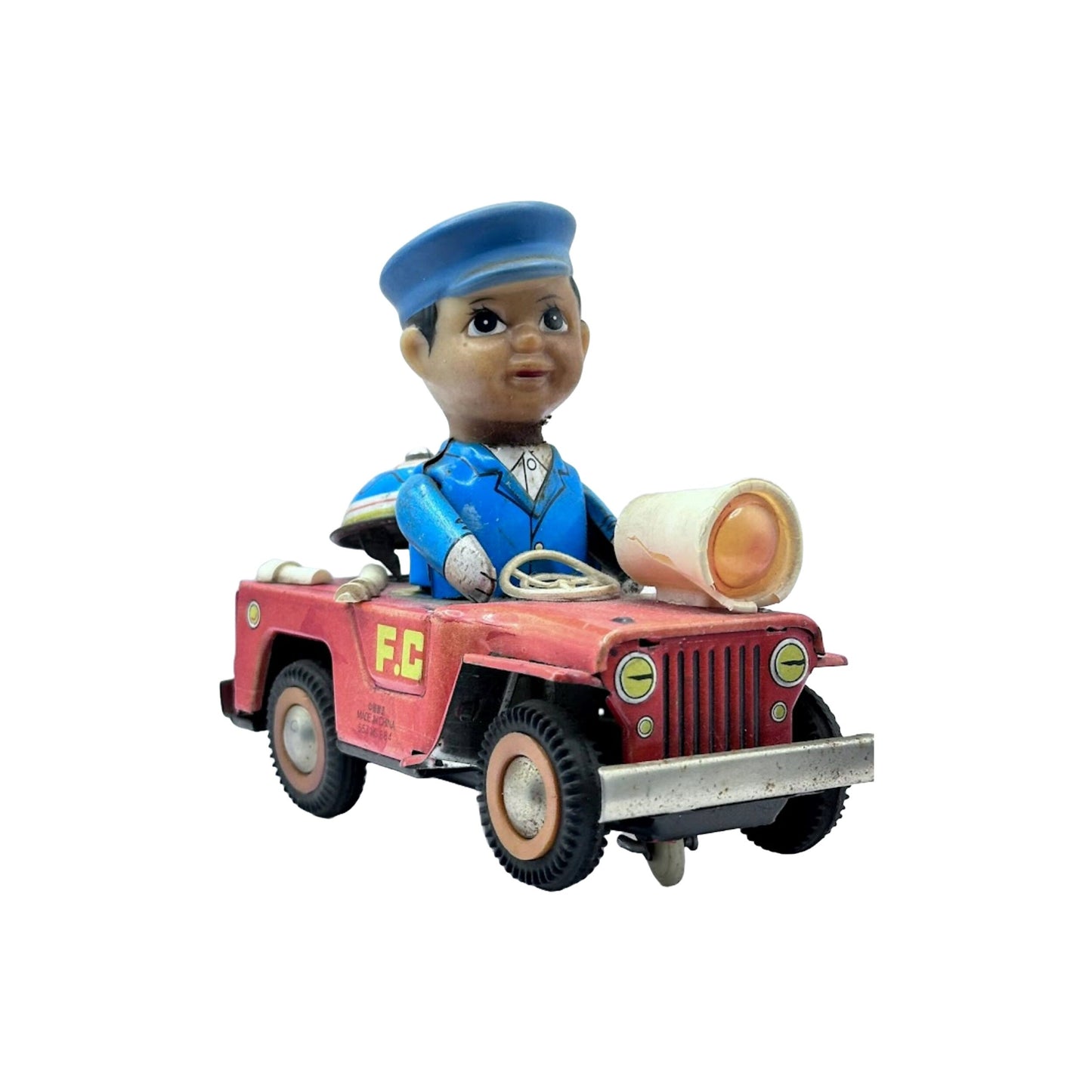 Vintage Firefighter Toy from the 1980s - Brandweer - Speelgoed - Vintage - Antiek - Klassiek - Gratis verzending