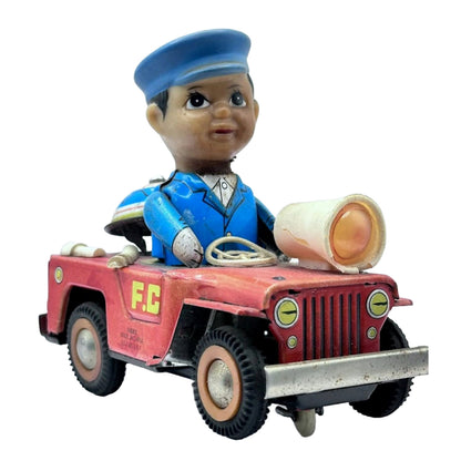 Vintage Firefighter Toy from the 1980s - Brandweer - Speelgoed - Vintage - Antiek - Klassiek - Gratis verzending