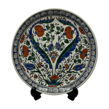 Vintage Handgemaakt Keramisch Wandbord - Griekse Ambacht van Lindos Keramik