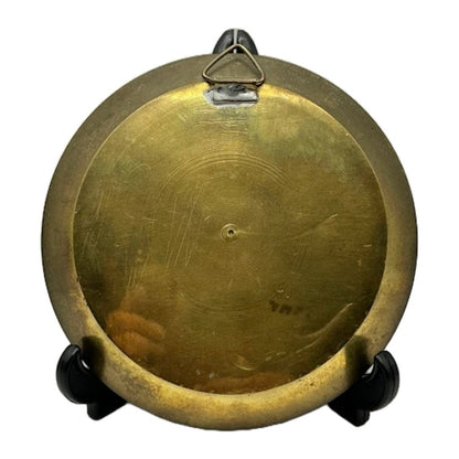Vintage Koperen Sierbord met Prachtig Relief, Portugese Ambacht