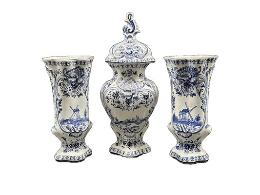 Prachtig Delfts Blauwe Kaststel - Unieke kans! - Delft- Handwerk - Handgeschilderd - Verzamelopbject - Gratis verzending