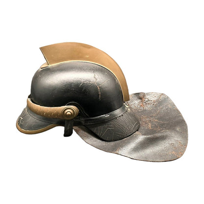 Antieke Nederlandse Leren Brandweerhelm - Jaren 20/30 - Vintage - Verzamelobject - Brandweer - Gratis Verzending