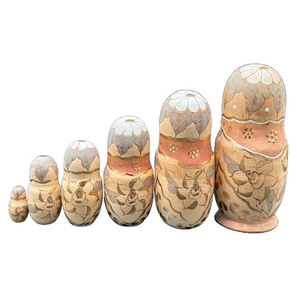 6-delig Matroesjka-set uit 1995 - Vintage - Smaakvol - Interieurdesign - Antiek - Cadeau - Nestpoppen - Gratis Verzending