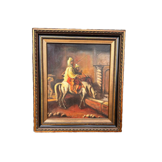 Prachtig Olieverf Schilderij - Verovering van Jeruzalem - Uniek Kunstwerk! - Gratis Verzending - Kunstwerk - Interieur design - Antiek