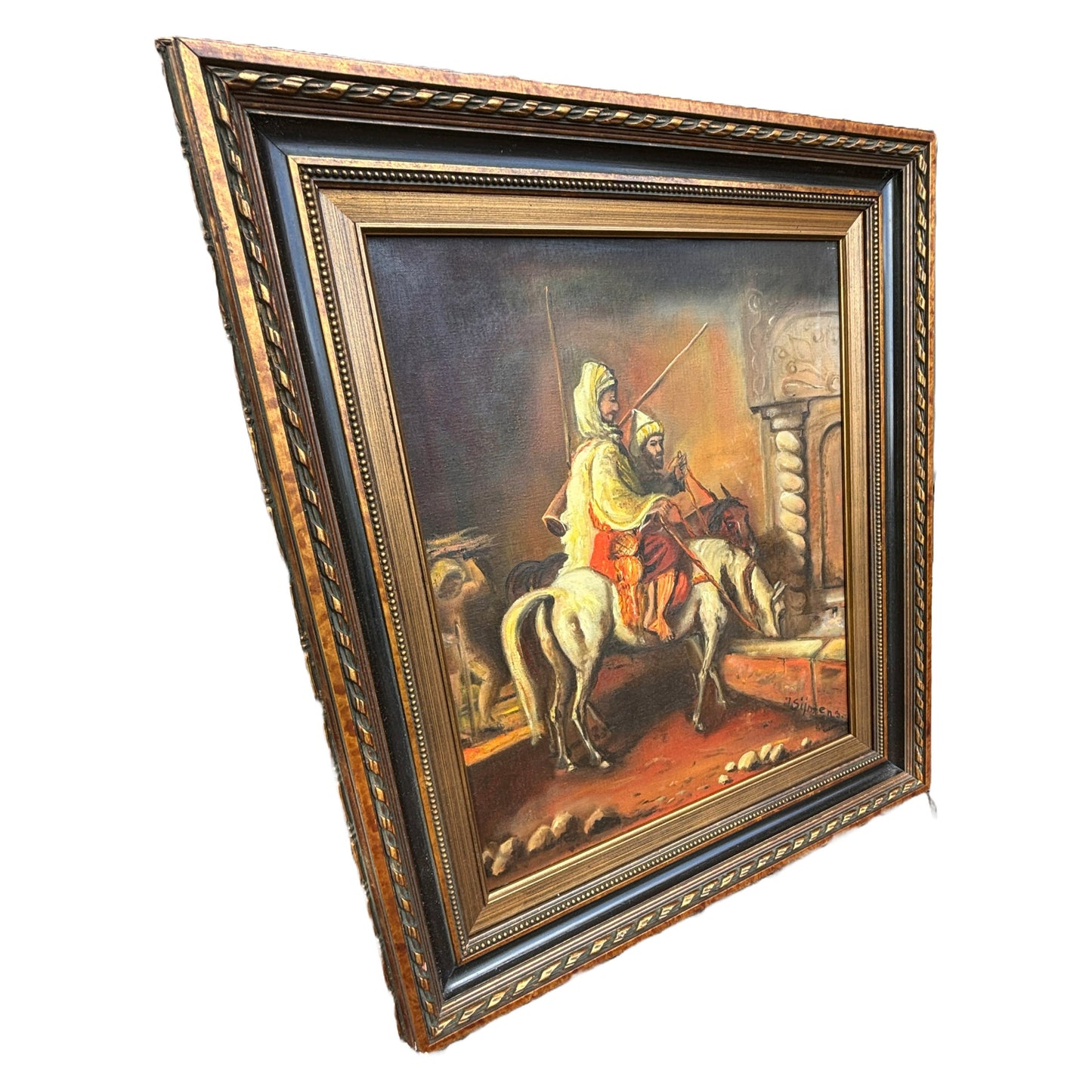 Prachtig Olieverf Schilderij - Verovering van Jeruzalem - Uniek Kunstwerk! - Gratis Verzending - Kunstwerk - Interieur design - Antiek