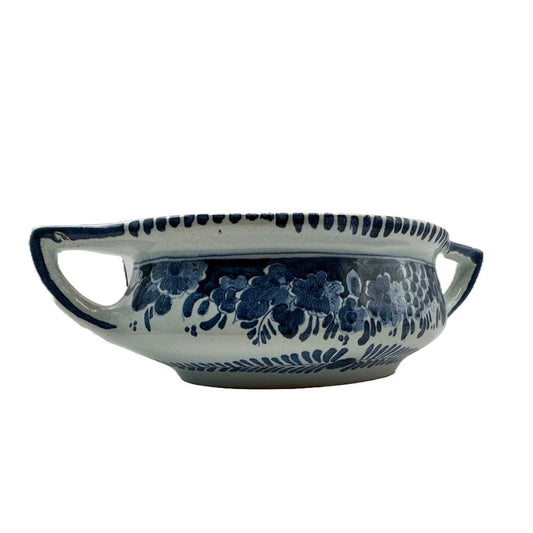 Vintage Delfts Blauwe Serveerkom - Tijdloze Schoonheid voor Jouw Tafel!
