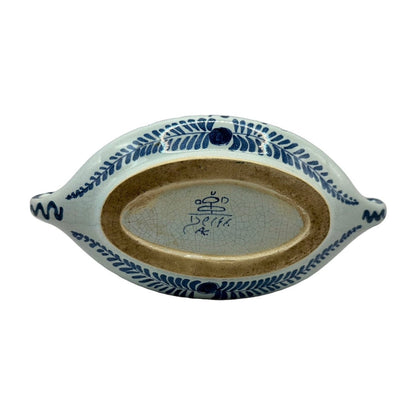 Vintage Delfts Blauwe Serveerkom - Tijdloze Schoonheid voor Jouw Tafel!
