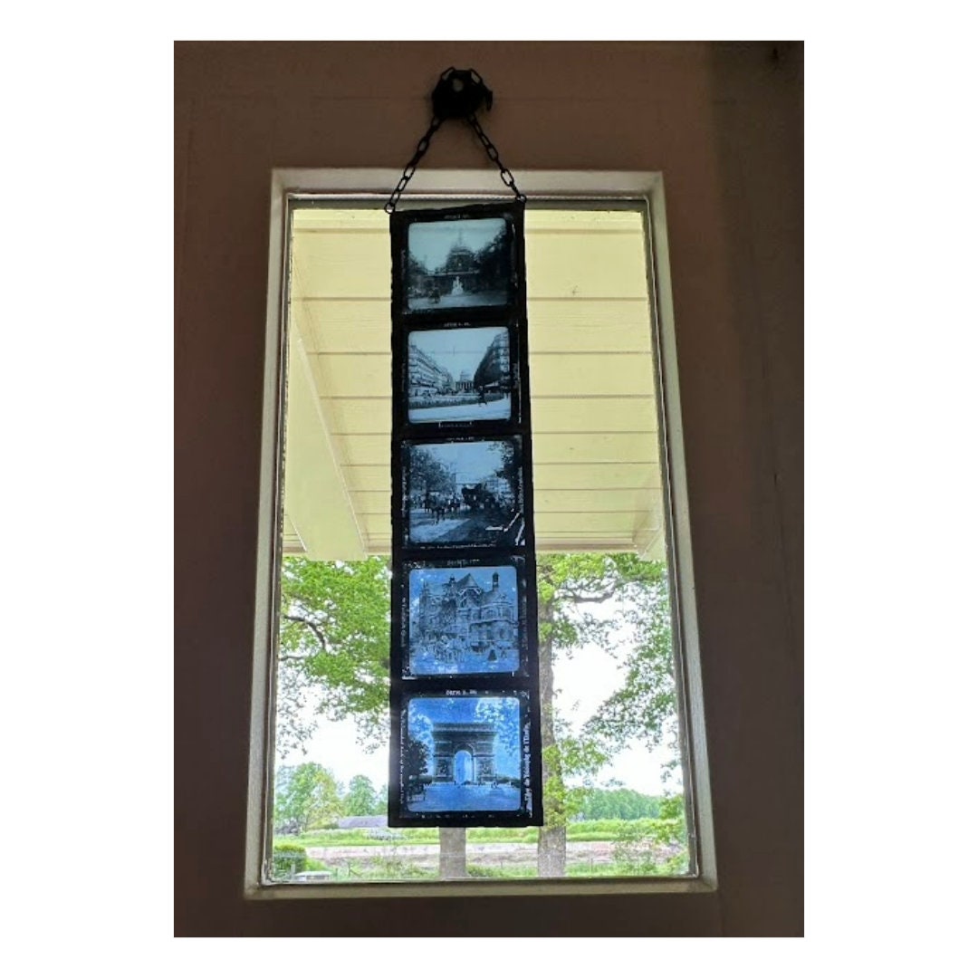 Unique Stained Glass Tableau from 19th Century Paris - Historic Beauty for Your Home!