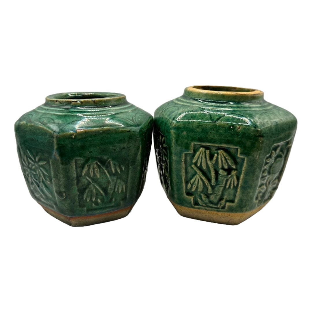 Beautiful Hexagonal Chinese Ginger Jars - Traditional Beauty for your Interior!