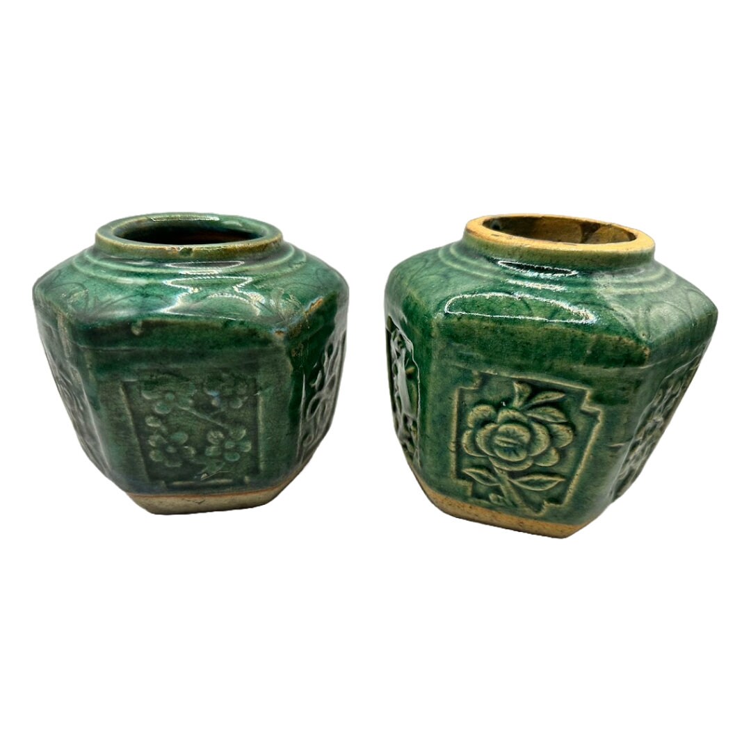 Beautiful Hexagonal Chinese Ginger Jars - Traditional Beauty for your Interior!