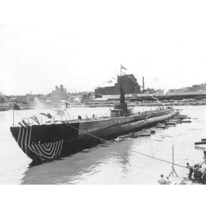 Authentieke WWII US Navy "Donald Duck" Plattemuts van USS Lizardfish Onderzeeër Bemanningslid J.M. Hill