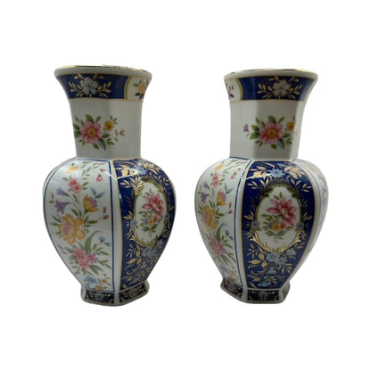 Elegant Japans Imari Porseleinen Set - 3-delige Collectie van Twee Vazen en Een Bord