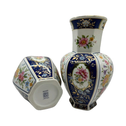Elegant Japans Imari Porseleinen Set - 3-delige Collectie van Twee Vazen en Een Bord