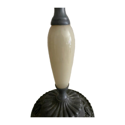 Antieke Bronzen Vier-armige Kandelaar met Parelmoeren Handvat - Tijdloos Elegante Verlichting