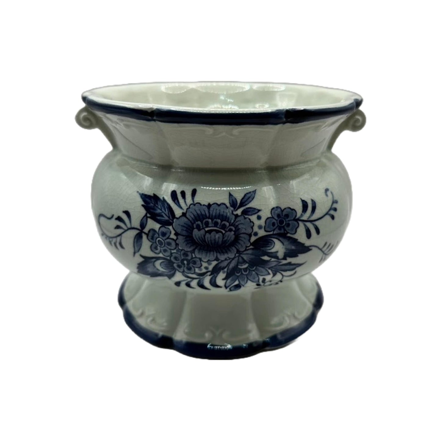 Beautiful Delft Blue Vase – Timeless Beauty with Crackle