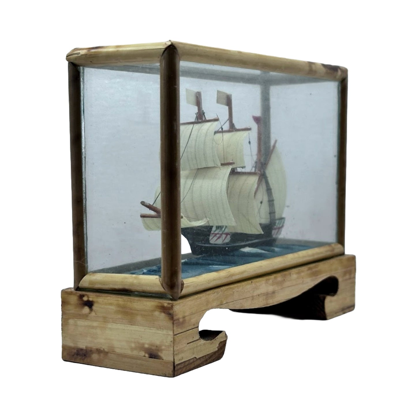 Fantastisch model van een Engels oorlogsschip - Uniek - Vintage - Antiek - Gratis Verzendig - Verzamelaarsobject