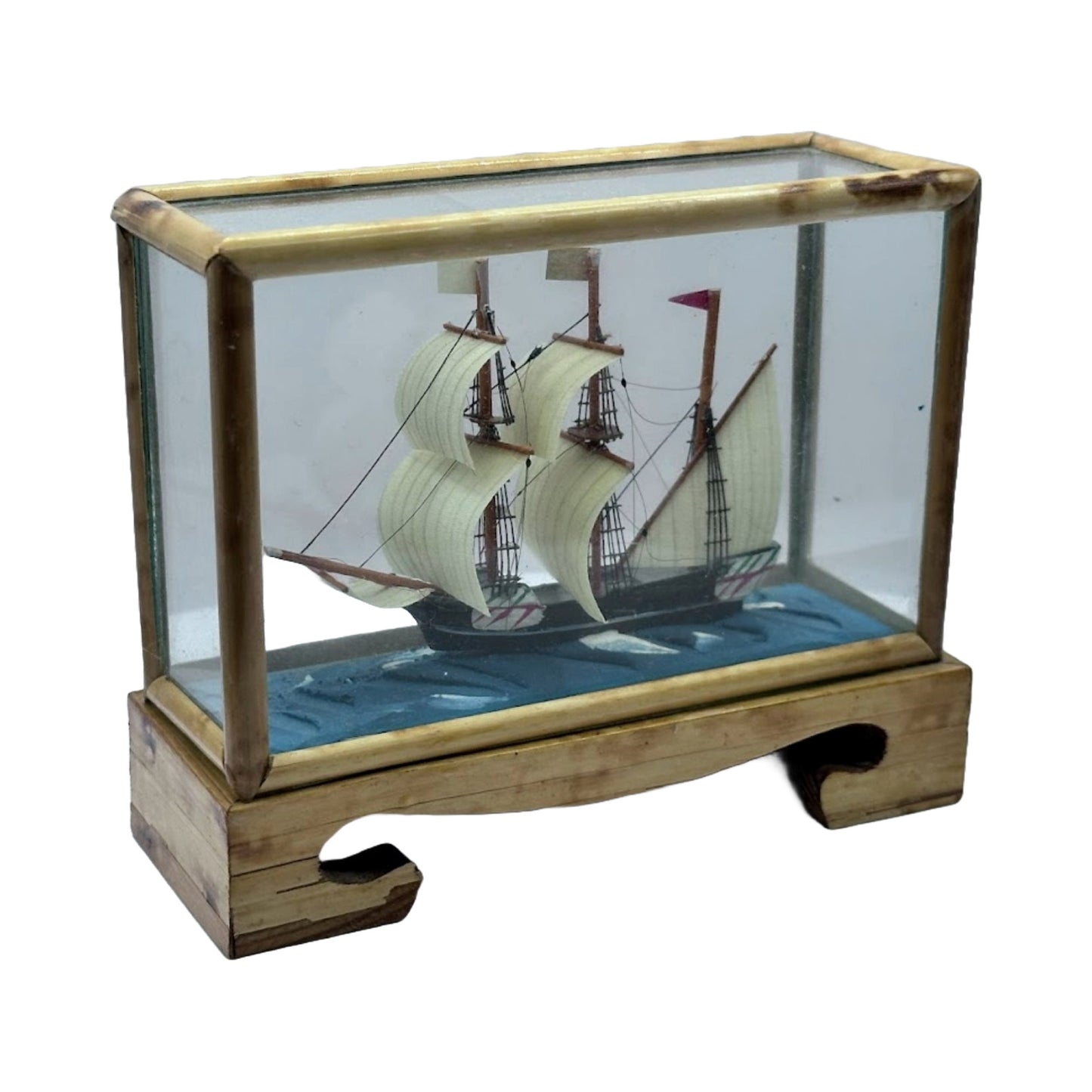 Fantastisch model van een Engels oorlogsschip - Uniek - Vintage - Antiek - Gratis Verzendig - Verzamelaarsobject