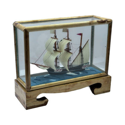 Fantastisch model van een Engels oorlogsschip - Uniek - Vintage - Antiek - Gratis Verzendig - Verzamelaarsobject