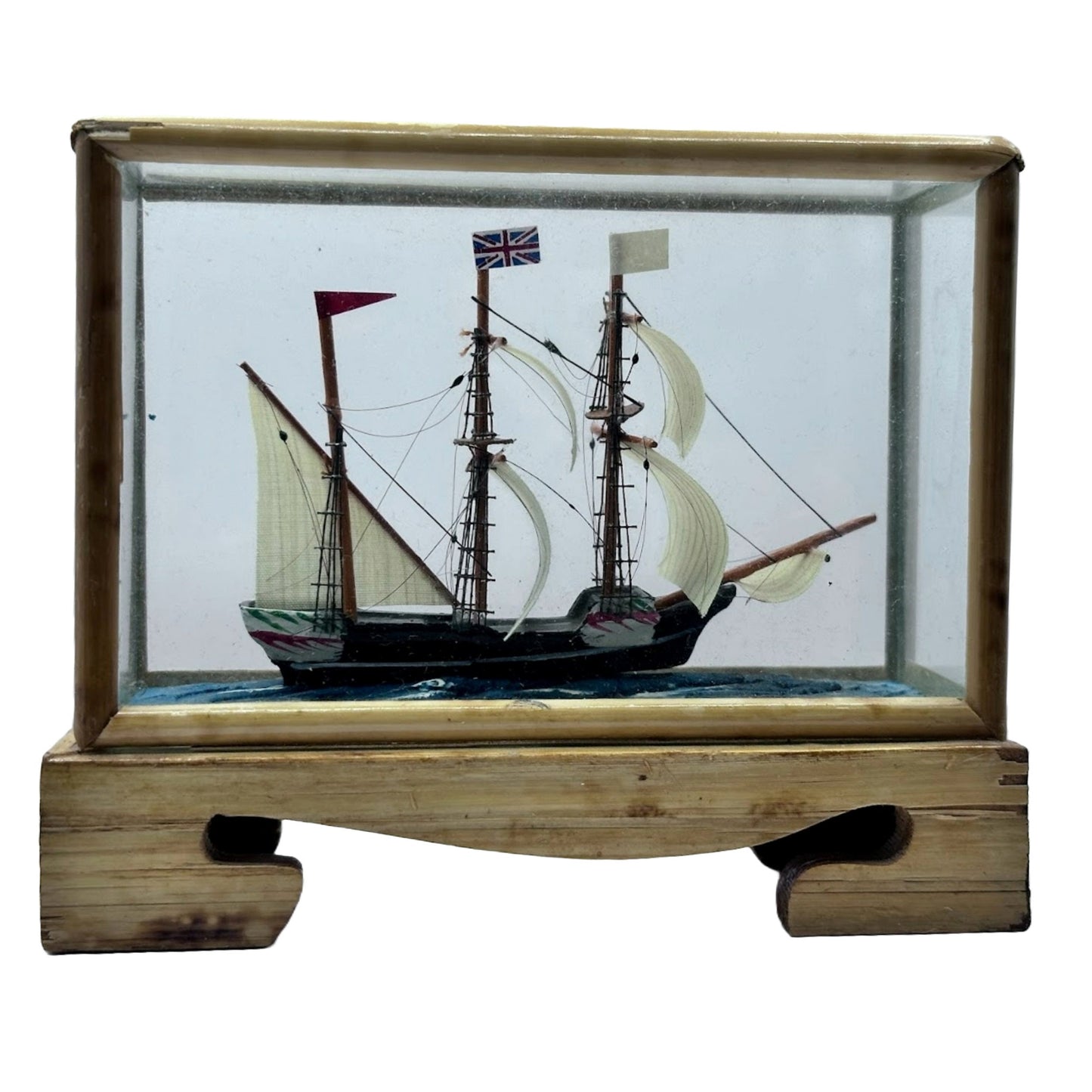 Fantastisch model van een Engels oorlogsschip - Uniek - Vintage - Antiek - Gratis Verzendig - Verzamelaarsobject