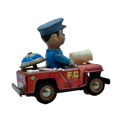 Vintage Firefighter Toy from the 1980s - Brandweer - Speelgoed - Vintage - Antiek - Klassiek - Gratis verzending