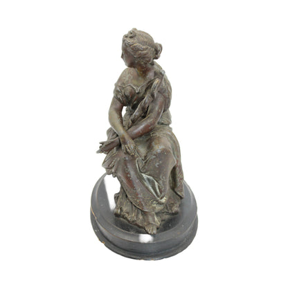 Enchanting Statue of Woman with Caduceus - A Piece of Greek Mythology in Your Home - Hermes - Free shipping - Art - Interior design