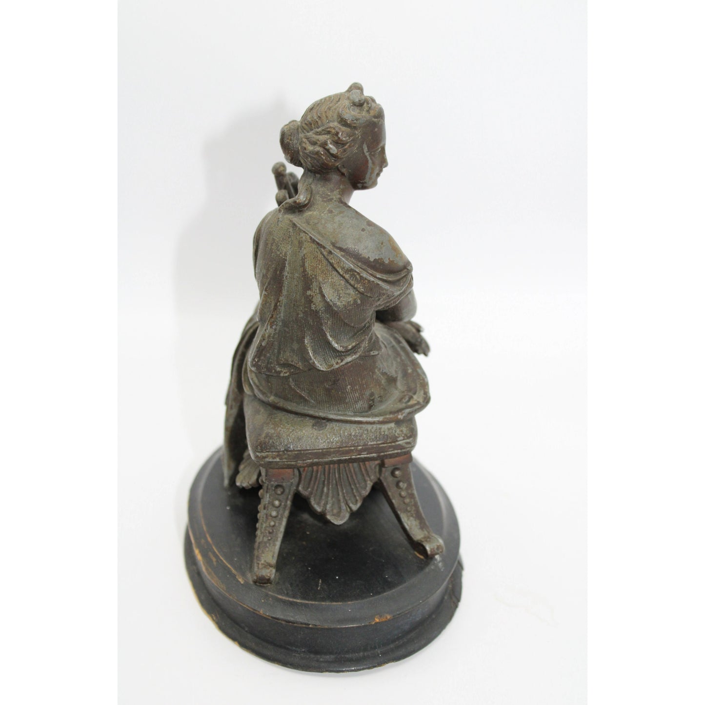 Enchanting Statue of Woman with Caduceus - A Piece of Greek Mythology in Your Home - Hermes - Free shipping - Art - Interior design