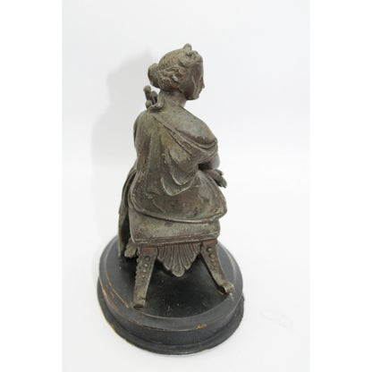 Enchanting Statue of Woman with Caduceus - A Piece of Greek Mythology in Your Home - Hermes - Free shipping - Art - Interior design