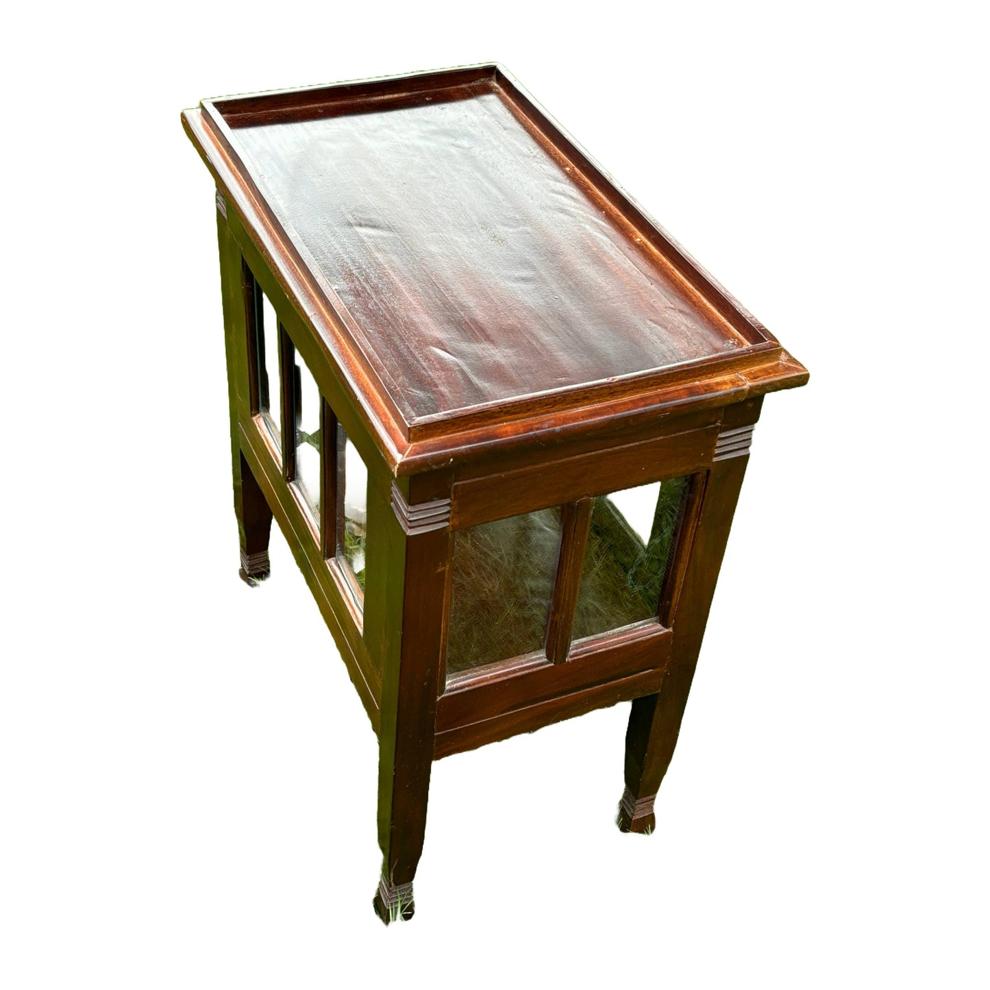 Uniek Vintage Theekastje met Afneembaar Dienblad - Een Charmant Cadeau!