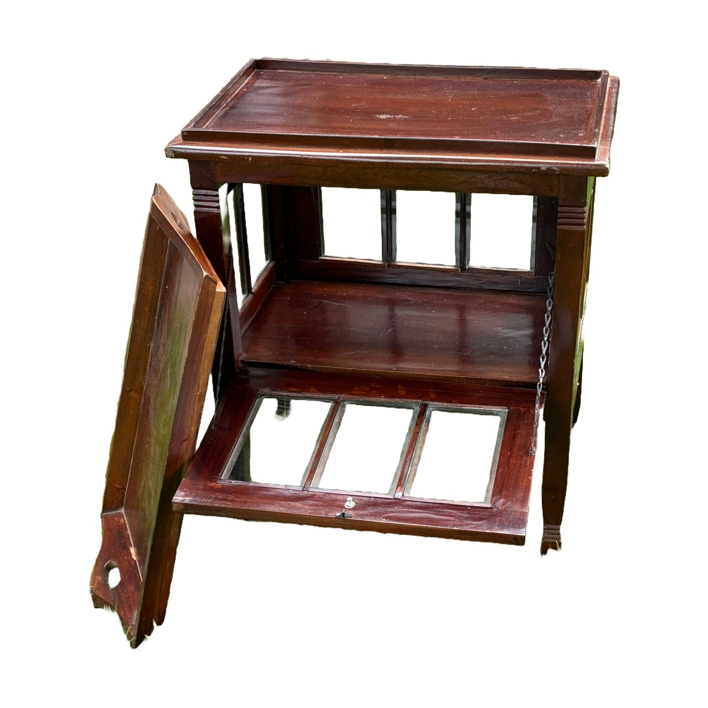 Uniek Vintage Theekastje met Afneembaar Dienblad - Een Charmant Cadeau!