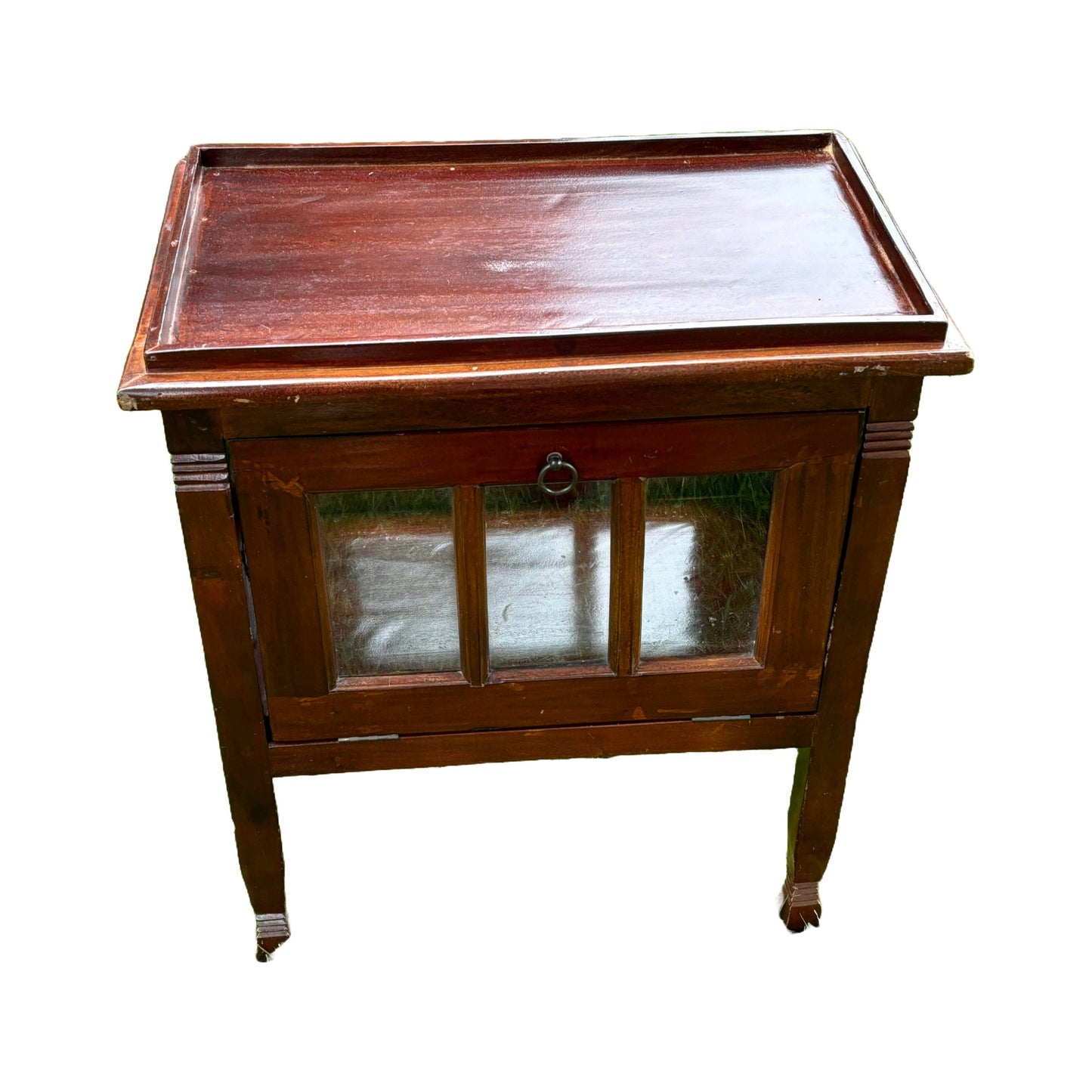 Uniek Vintage Theekastje met Afneembaar Dienblad - Een Charmant Cadeau!