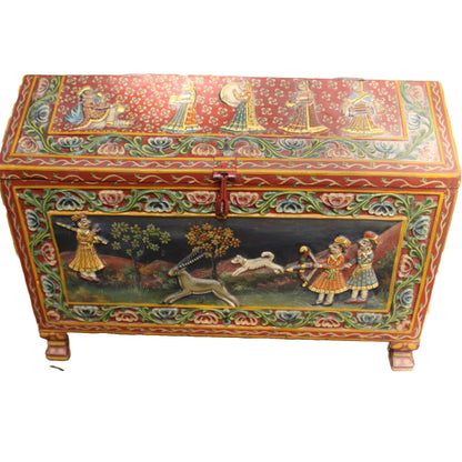 Free Shipping & Beautiful Gift: Beautiful Antique Wedding Chest/Dowry Chest from India!