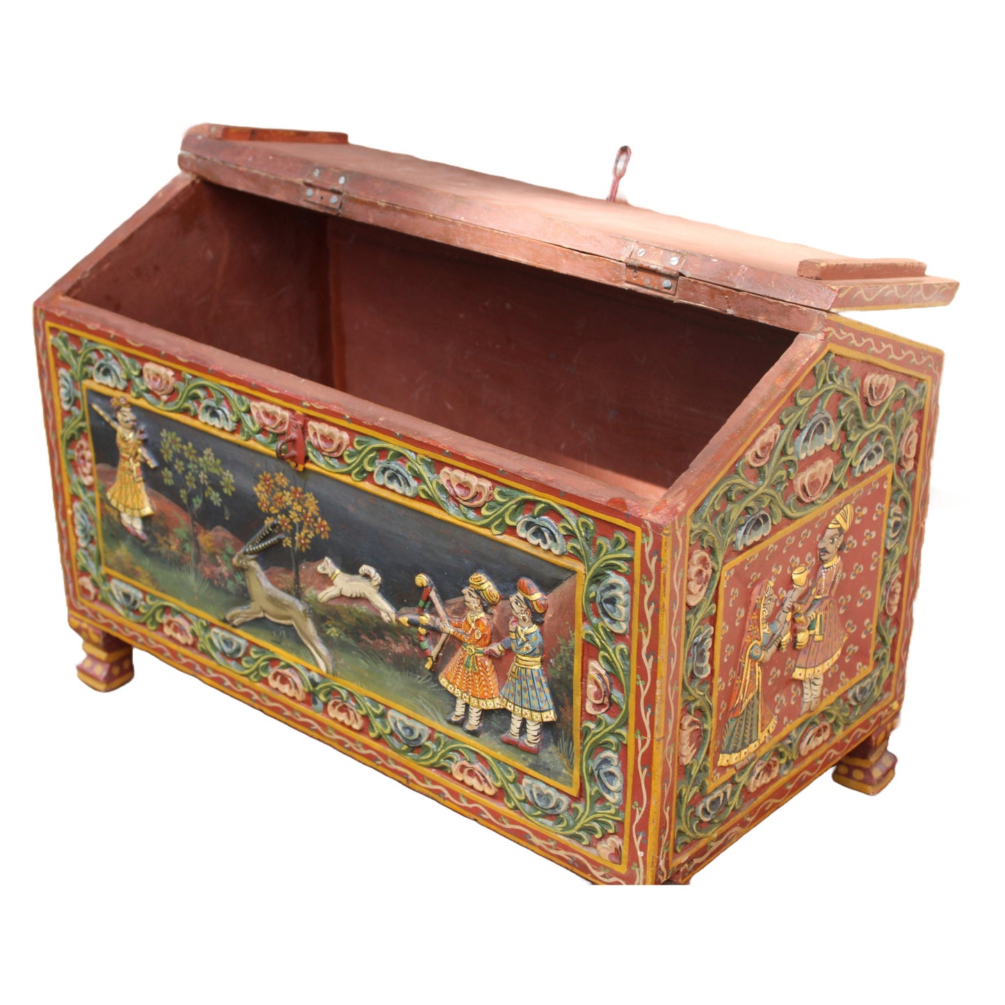 Free Shipping & Beautiful Gift: Beautiful Antique Wedding Chest/Dowry Chest from India!